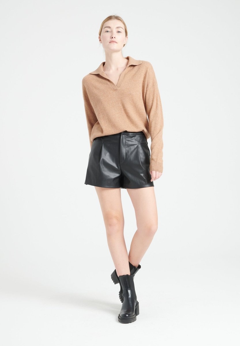 Polo-Neck Cashmere Sweater – Lightweight Elegance