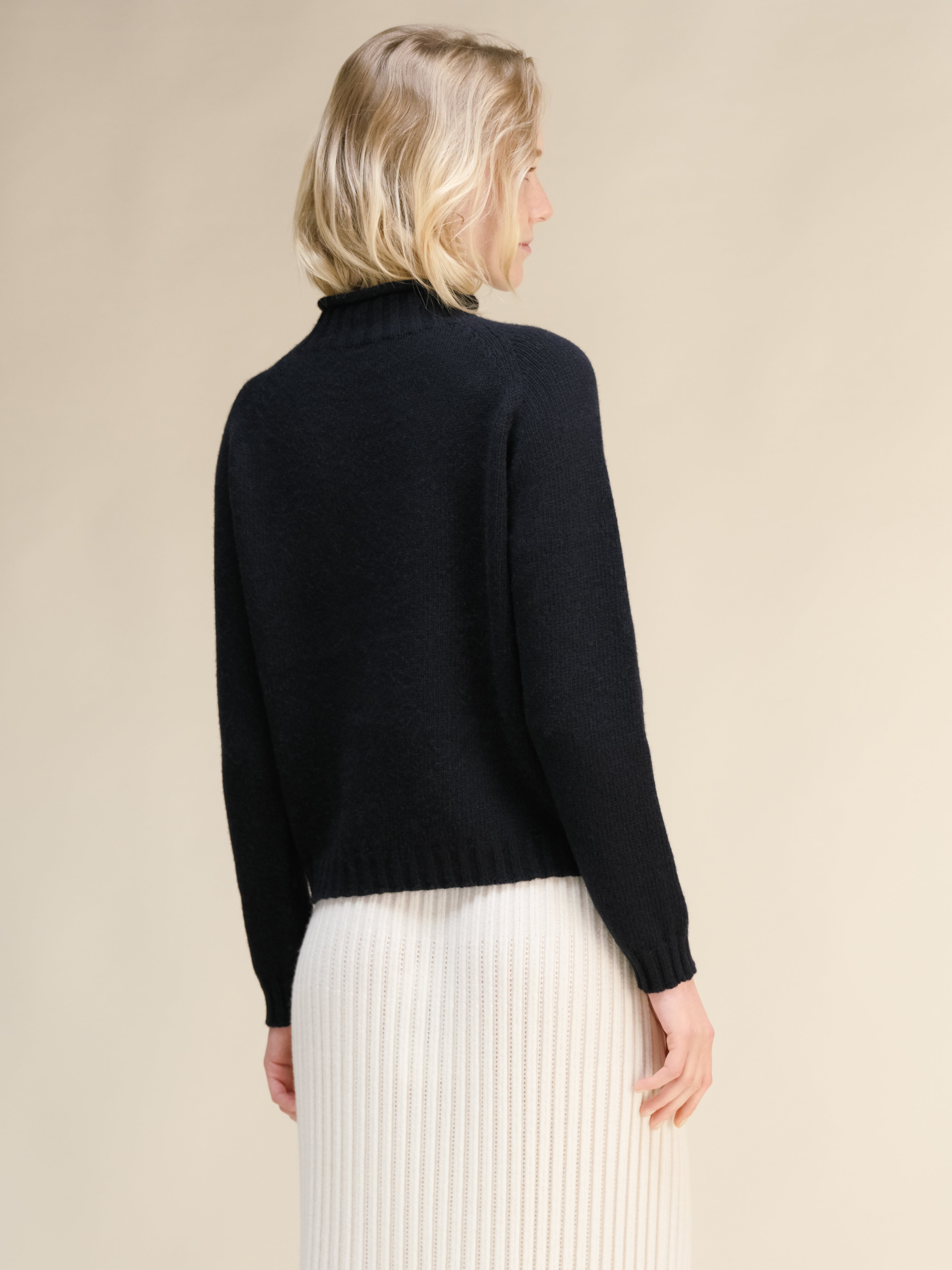 Cashmere Mix Cable "Ricciolo" Sweater (3D-Knit)