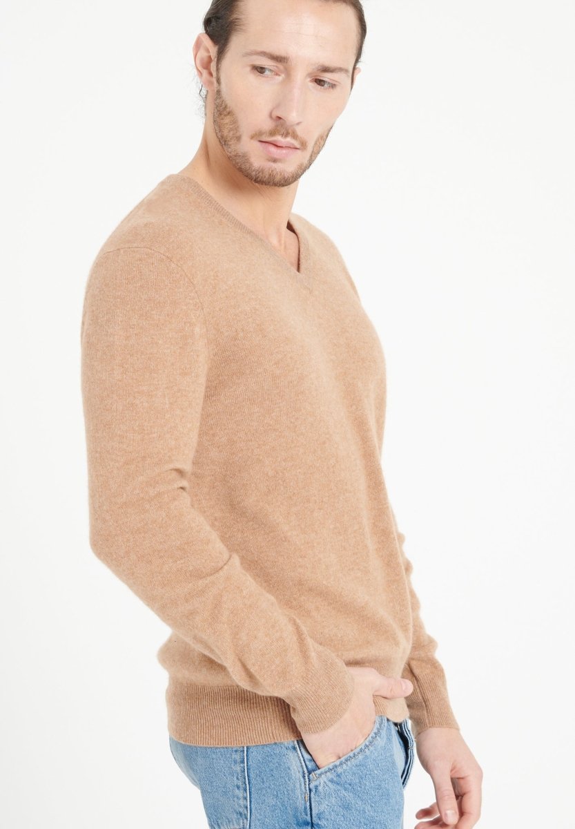 V-Neck Cashmere Sweater – Modern Classic
