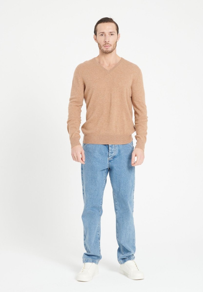 V-Neck Cashmere Sweater – Modern Classic