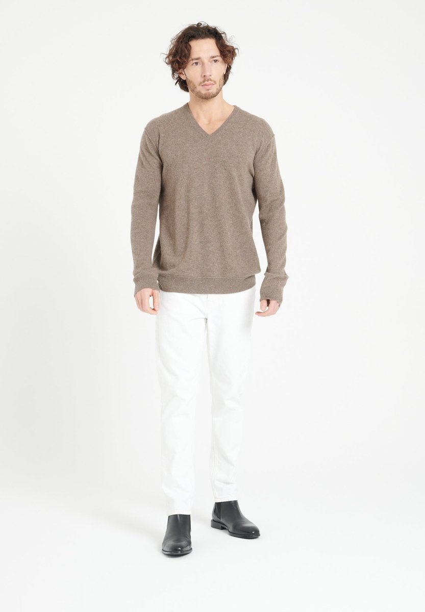 V-Neck Cashmere Sweater – Timeless Luxury