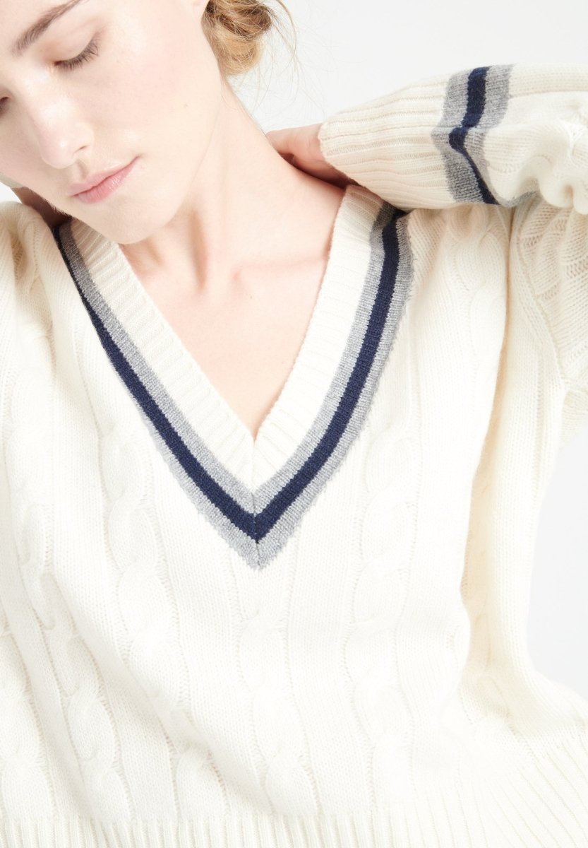 V-Neck Sweater – 6-Ply Cashmere Luxury
