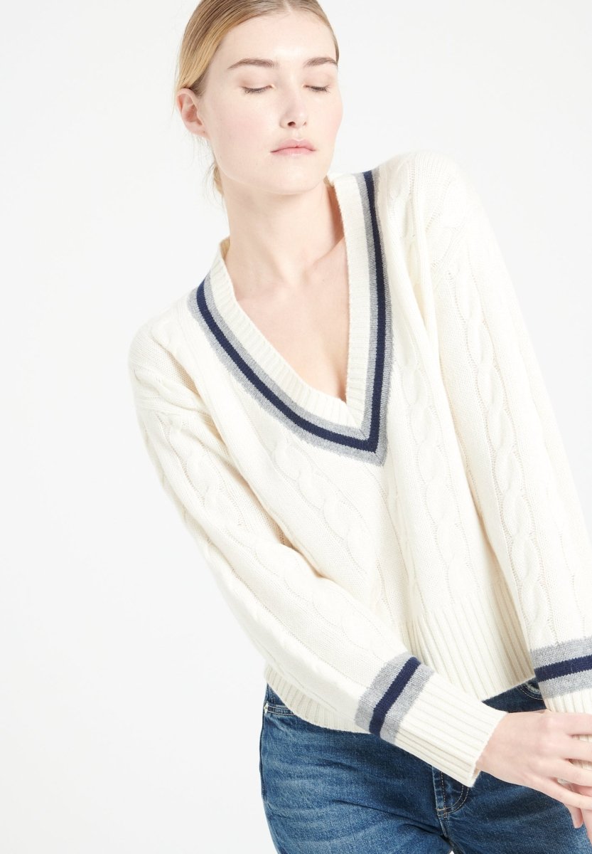 V-Neck Sweater – 6-Ply Cashmere Luxury