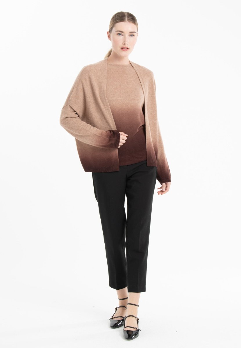 Camel / Brown Cashmere Cardigan – Cozy & Versatile
