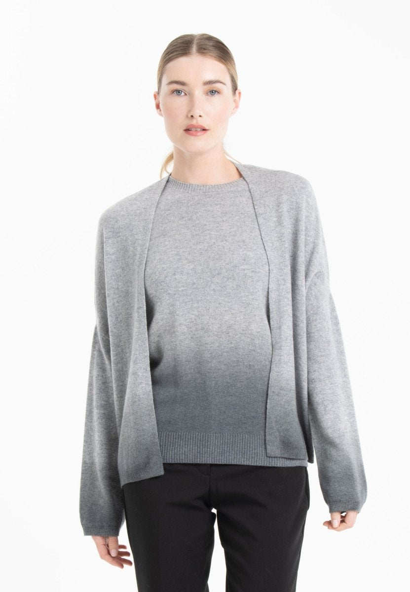 Shawl-Collar Jacket – Trendy Tie & Dye Cashmere