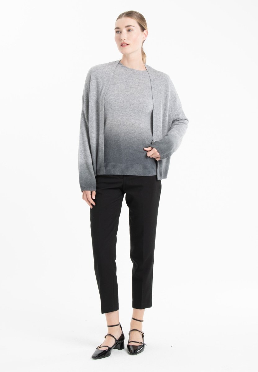 Shawl-Collar Jacket – Trendy Tie & Dye Cashmere